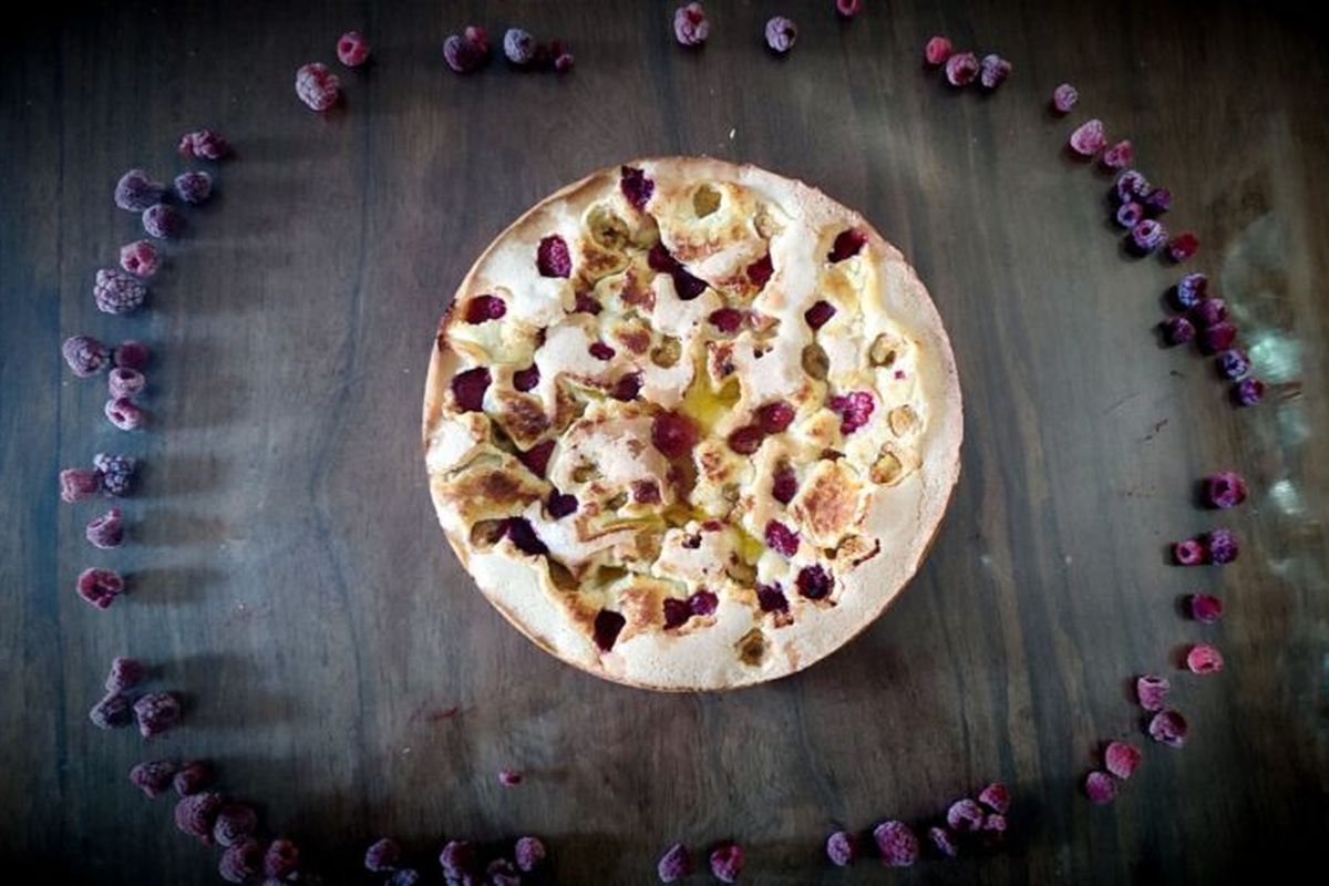 Croustillant aux framboises