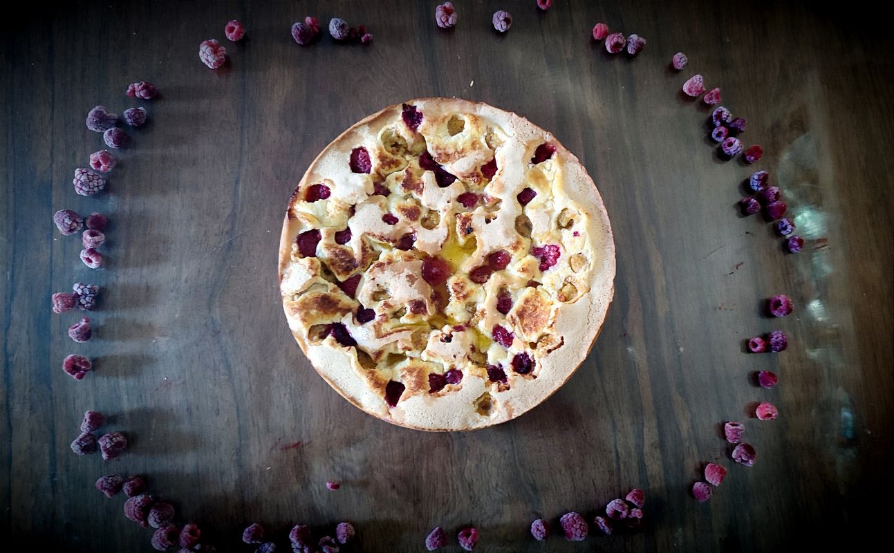 Croustillant aux framboises