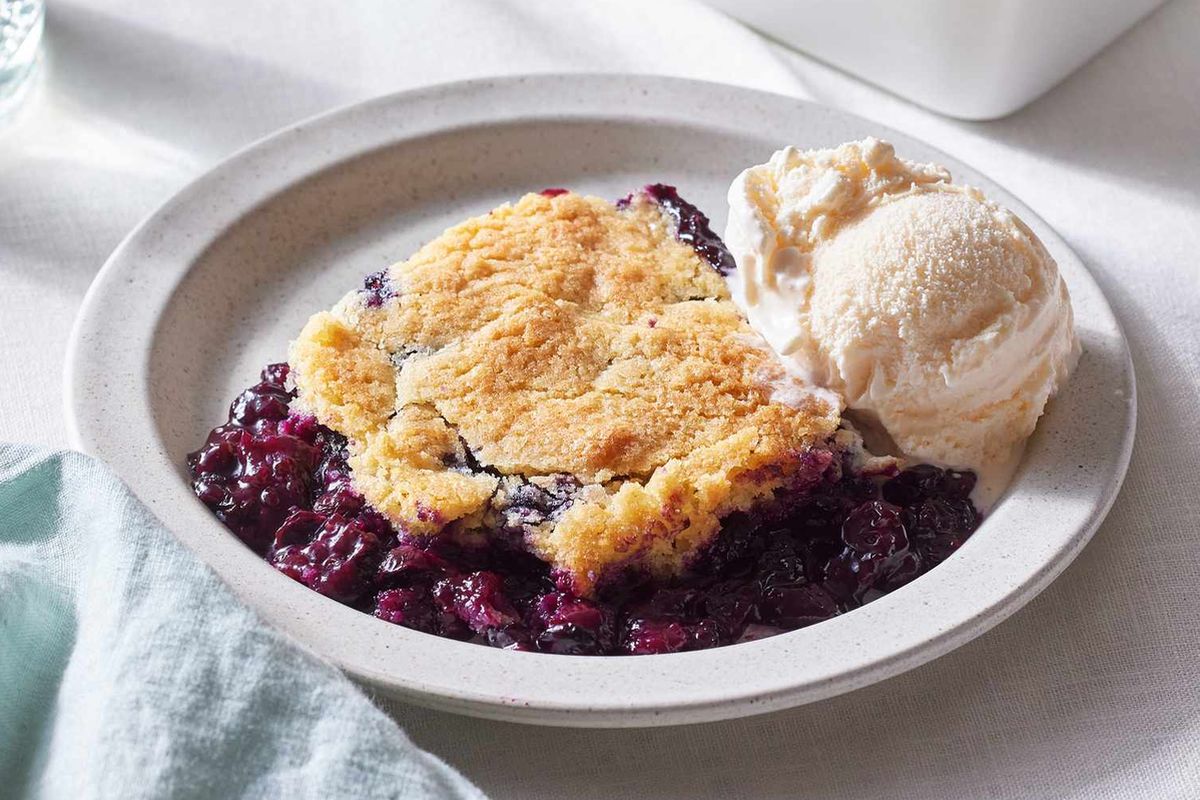 Blueberry cobbler