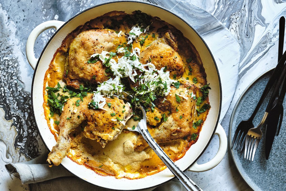 Pollo en pepitoria